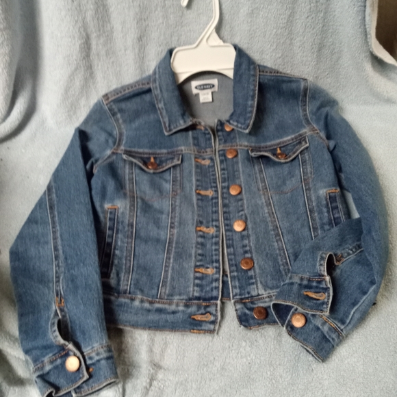 Old Navy kids 10-12 Jean Jacket w/4 pockets-Copper button front, cuffs &… - Picture 5 of 9